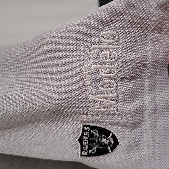 TRAVIS MATTHEW REAL TREAT Men's Polo Logo Golf Shirt L Striped Y2K 90's Designer - Picture 4 of 7